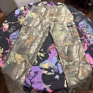 Vintage 90s Wrangler Outdoor Gear Advantage Timber Camo Cargo Pants Size 36x31.5